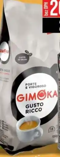 Jip Gimoka zrnková káva Gusto Ricco nabídka