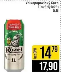 Jip Velkopopovický Kozel 11 světlý ležák nabídka