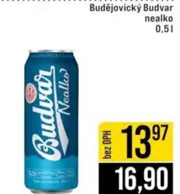 Jip Budějovický Budvar nealko nabídka