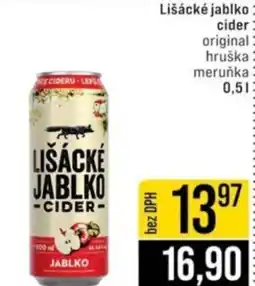 Jip Lišácké jablko cider nabídka