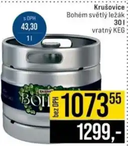 Jip Krušovice Bohém světlý ležák nabídka