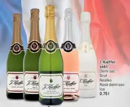 Jip J. Kieffer sekt Demi sec Brut Nealko Rosé demi sec Ice nabídka