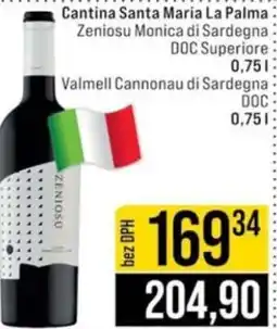 Jip Cantina Santa Maria La Palma nabídka