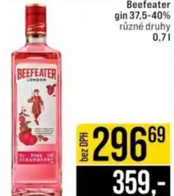 Jip Beefeater gin 37,5-40% nabídka