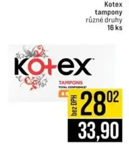 Jip Kotex tampony nabídka