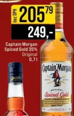 Jip Captain Morgan Spiced Gold 35% Original nabídka
