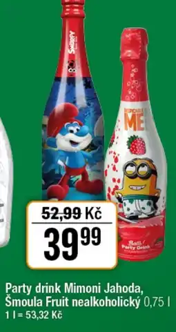 TEMPO Party drink Mimoni Jahoda, Šmoula Fruit nealkoholický nabídka