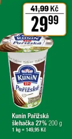 TEMPO Kunín Pařížská šlehačka 27% nabídka