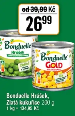TEMPO Bonduelle Hrášek, Zlatá kukuřice nabídka