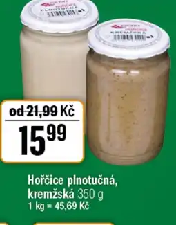 TEMPO Hořčice plnotučná, kremžská nabídka