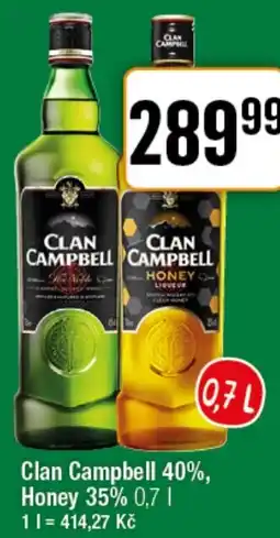 TEMPO Clan Campbell 40%, Honey 35% nabídka