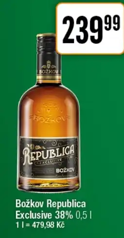 TEMPO Božkov Republica Exclusive 38% nabídka