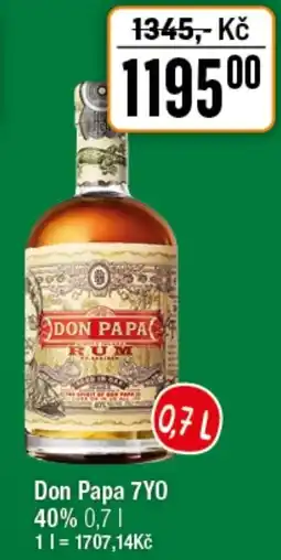 TEMPO Don Papa 7YO 40% nabídka