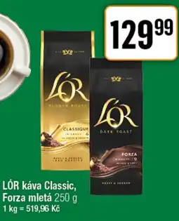 TEMPO LÓR káva Classic, Forza mletá nabídka