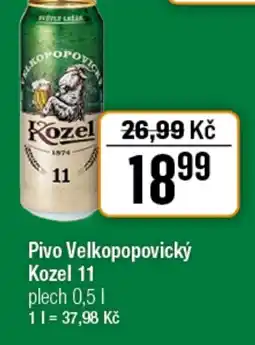 TEMPO Pivo Velkopopovický Kozel 11 nabídka