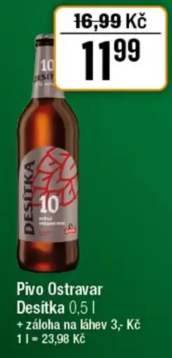 TEMPO Pivo Ostravar Desítka nabídka