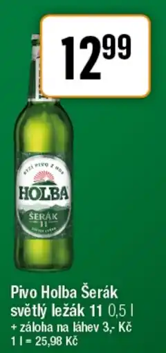 TEMPO Pivo Holba Šerák světlý ležák 11 nabídka
