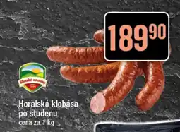 TEMPO Horalská klobása po studenu nabídka