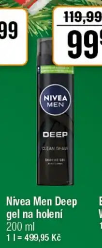 TEMPO Nivea Men Deep gel na holení nabídka