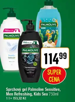 TEMPO Sprchový gel Palmolive Sensitive, Men Refreshing, Kids Sea nabídka