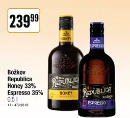 TEMPO Božkov Republica Honey 33% Espresso 35% nabídka
