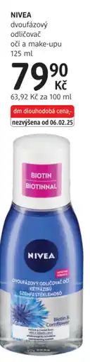 dm drogerie NIVEA dvoufázový odličovač očí a make-upu nabídka