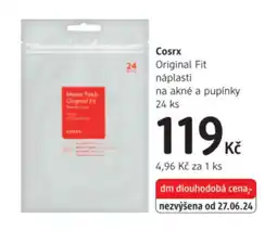 dm drogerie Cosrx Original Fit náplasti nabídka