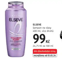 dm drogerie ELSEVE šampon na vlasy nabídka