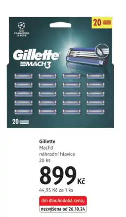 dm drogerie Gillette Mach3 náhradní hlavice nabídka