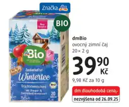 dm drogerie DmBio ovocný zimní čaj nabídka