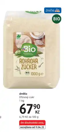 dm drogerie DmBio třtinový cukr nabídka