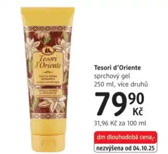 Tesori d'Oriente sprchový gel