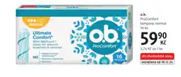 dm drogerie O.B ProComfort tampony normal nabídka
