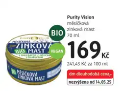 dm drogerie Purity Vision měsíčková zinková mast nabídka
