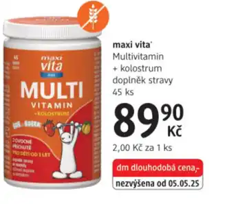 Maxi vita Multivitamin + kolostrum doplněk stravy