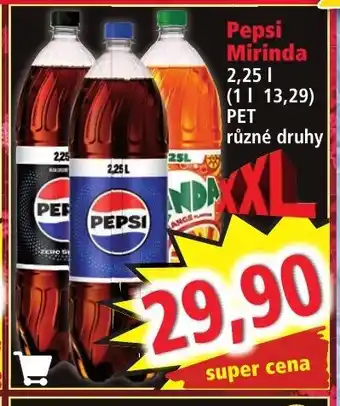 Norma Pepsi Mirinda nabídka