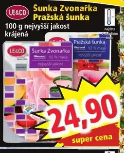 Norma Šunka Zvonařka Pražská šunka nabídka