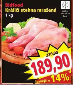 Norma Bidfood Králičí stehna mražená nabídka