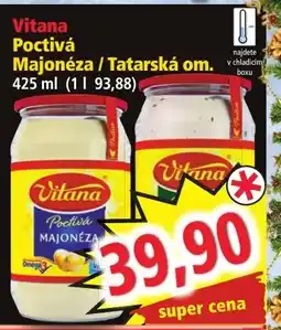 Norma Vitana Poctivá Majonéza / Tatarská om nabídka