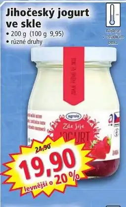 Norma Jihočeský jogurt ve skle nabídka