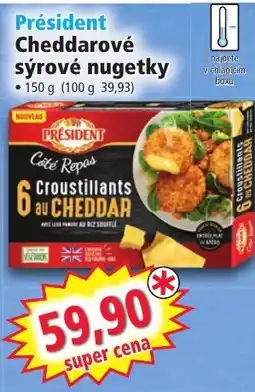 Norma Président Cheddarové sýrové nugetky nabídka