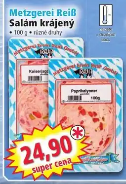 Norma Metzgerei Reiß Salám krájený nabídka