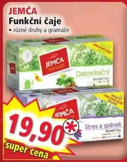Norma JEMČA Funkční čaje nabídka