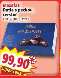 Norma Mazafati Datle s peckou, čerstvé nabídka