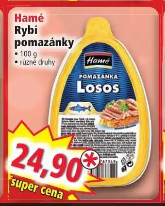 Norma Hamé Rybí pomazánky nabídka