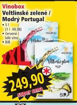 Norma Vinobox Veltlínské zelené / Modrý Portugal nabídka