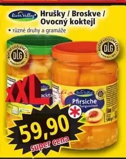 Norma Hrušky / Broskve / Ovocný koktejl nabídka