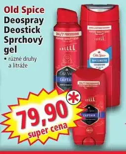 Norma Old Spice Deospray Deostick Sprchový gel nabídka