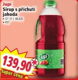 Norma Jupí Sirup s příchutí jahoda nabídka