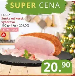 Potraviny CZ Le&Co Šunka od kosti, výběrová nabídka